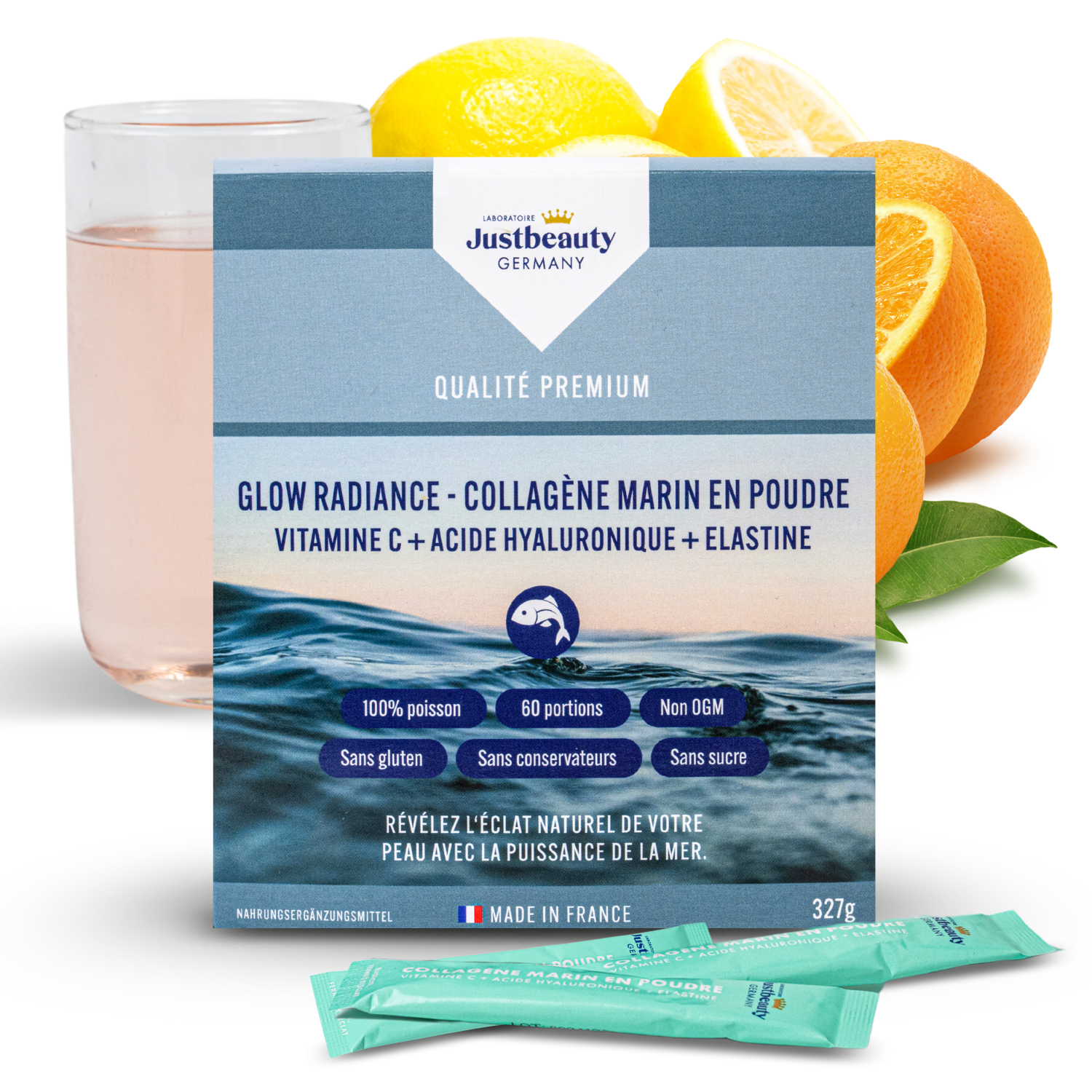 GLOW RADIANCE COLLAGÈNE MARIN EN POUDRE 327g