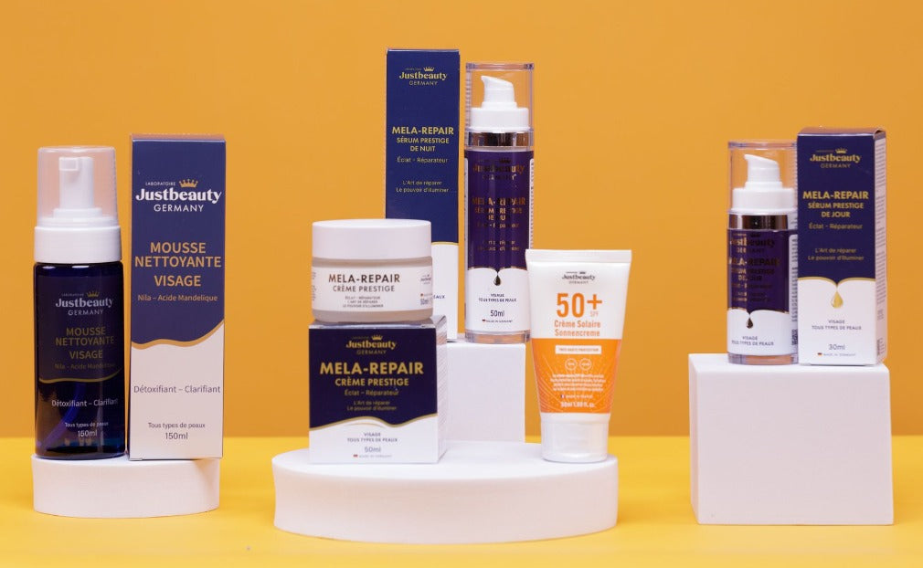 MELA REPAIR KIT PHARES – TRAITEMENT VISAGE ULTIME ANTI-TACHES & ANTI-MELASMA 5PCS