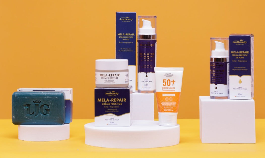 MELA REPAIR KIT PHARES – TRAITEMENT VISAGE ULTIME ANTI-TACHES & ANTI-MELASMA 5PCS