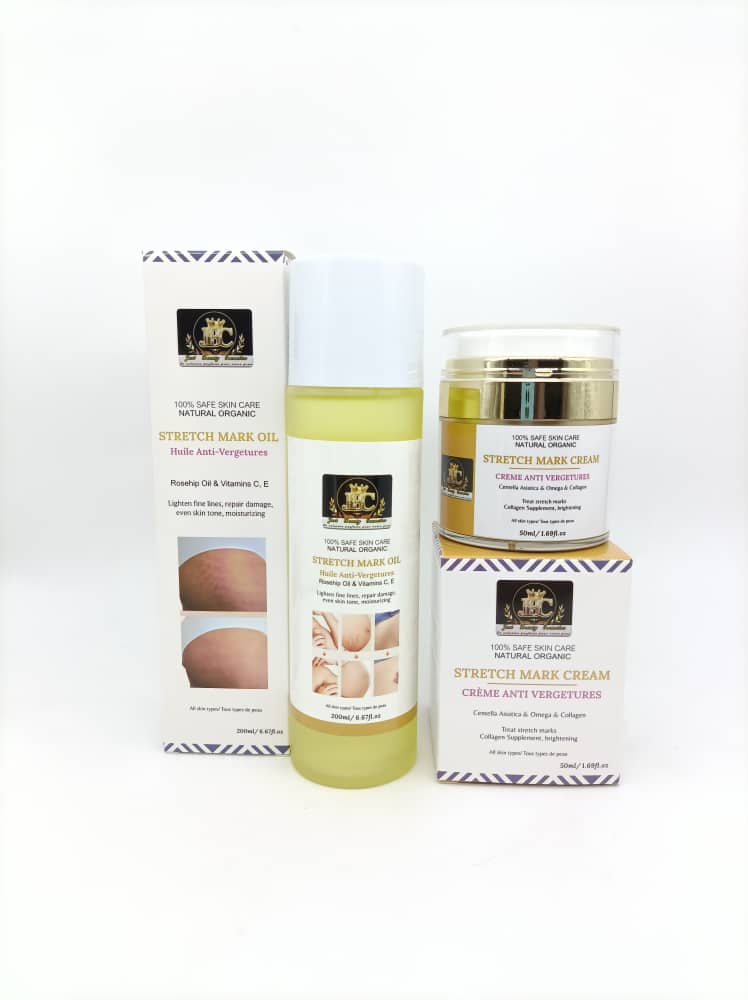 DUO CREME ET HUILE ANTIVERGETURES