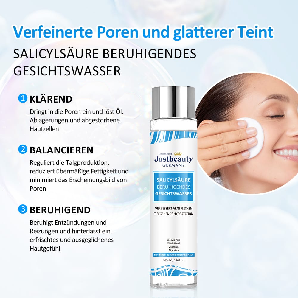 PURE SKIN SOLUTION – Tonique Purifiant Anti-Acné & Anti-Imperfections (200 ml)