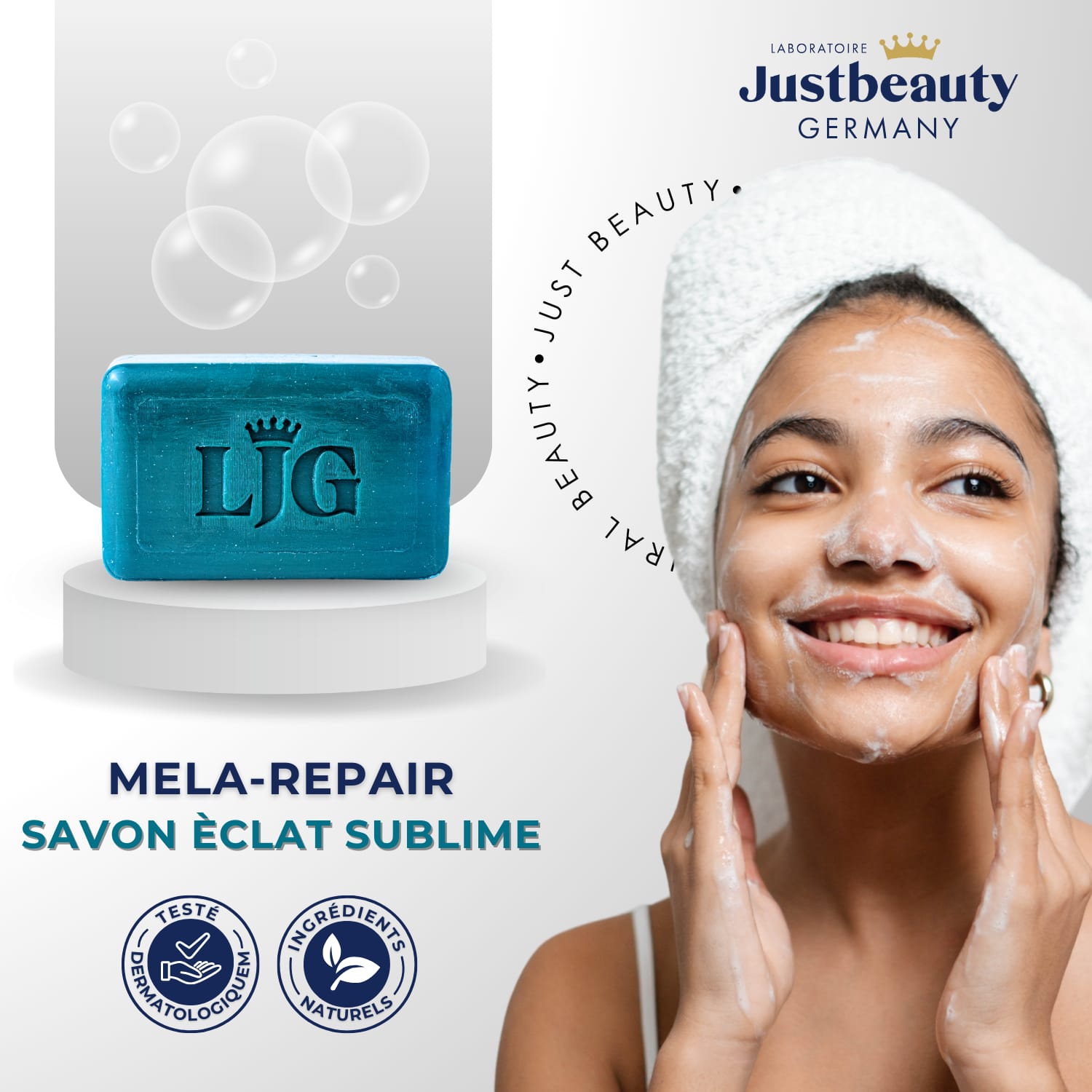 SAVON ÉCLAT MELA REPAIR – 200G SOLIDE