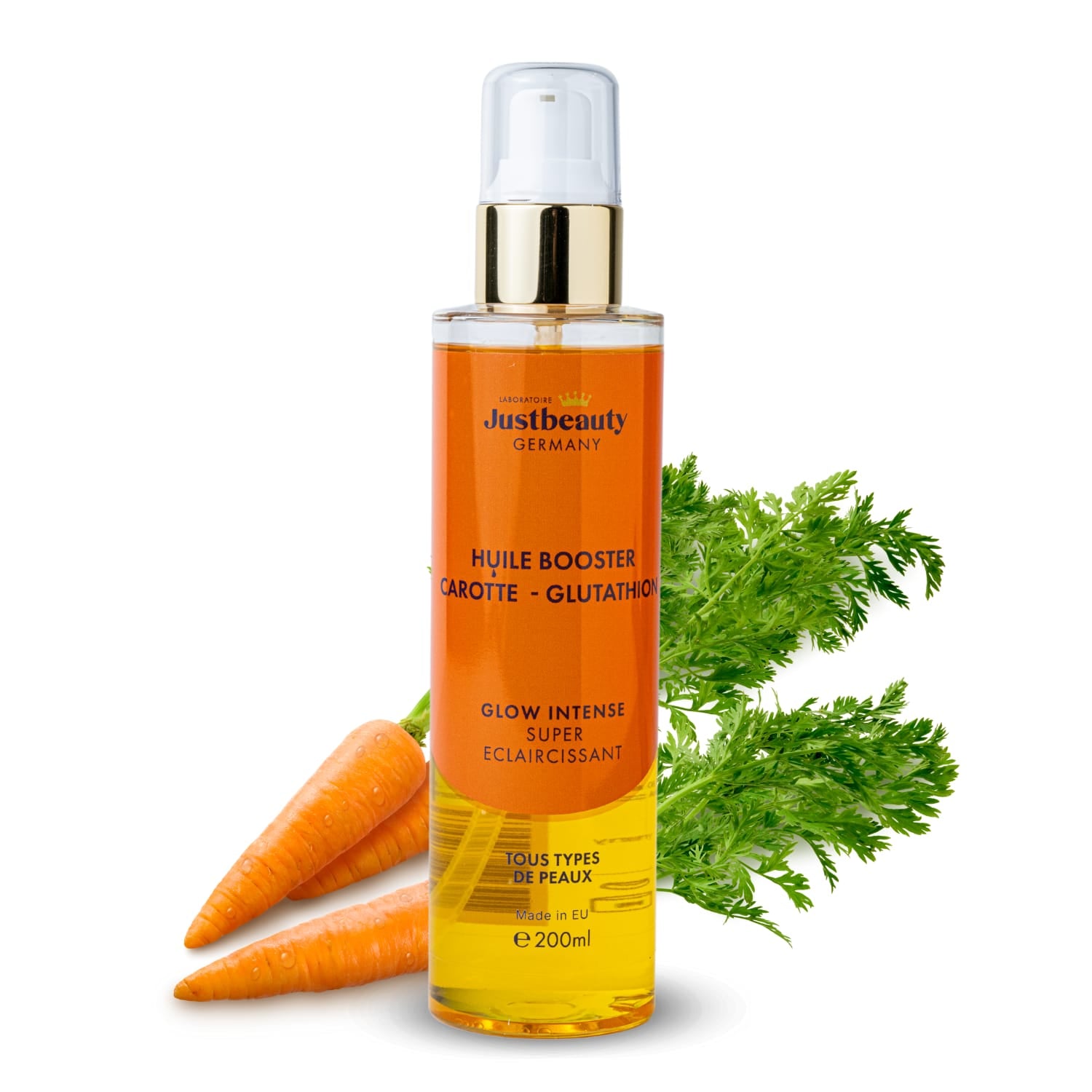 HUILE BOOSTER ÉCLAT NATURE – CAROTTE & Alpha Arbutin 200ml