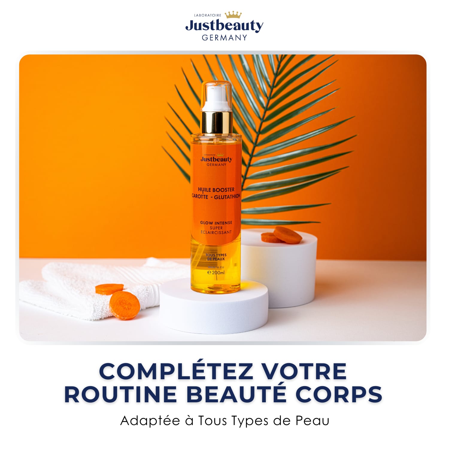 HUILE BOOSTER ÉCLAT NATURE – CAROTTE & Alpha Arbutin 200ml