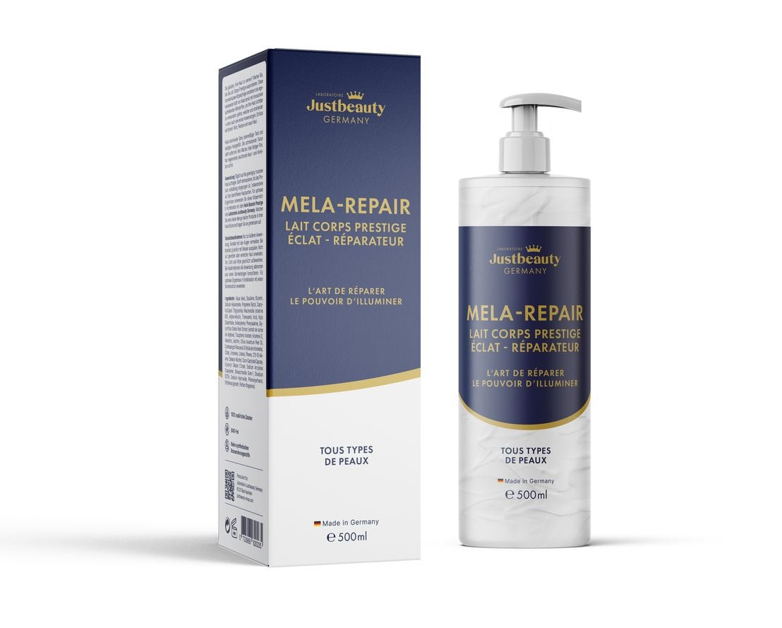 LAIT CORPS PRESTIGE MELA REPAIR — RÉPARATION • UNIFORMITÉ • ÉCLAT  500ML