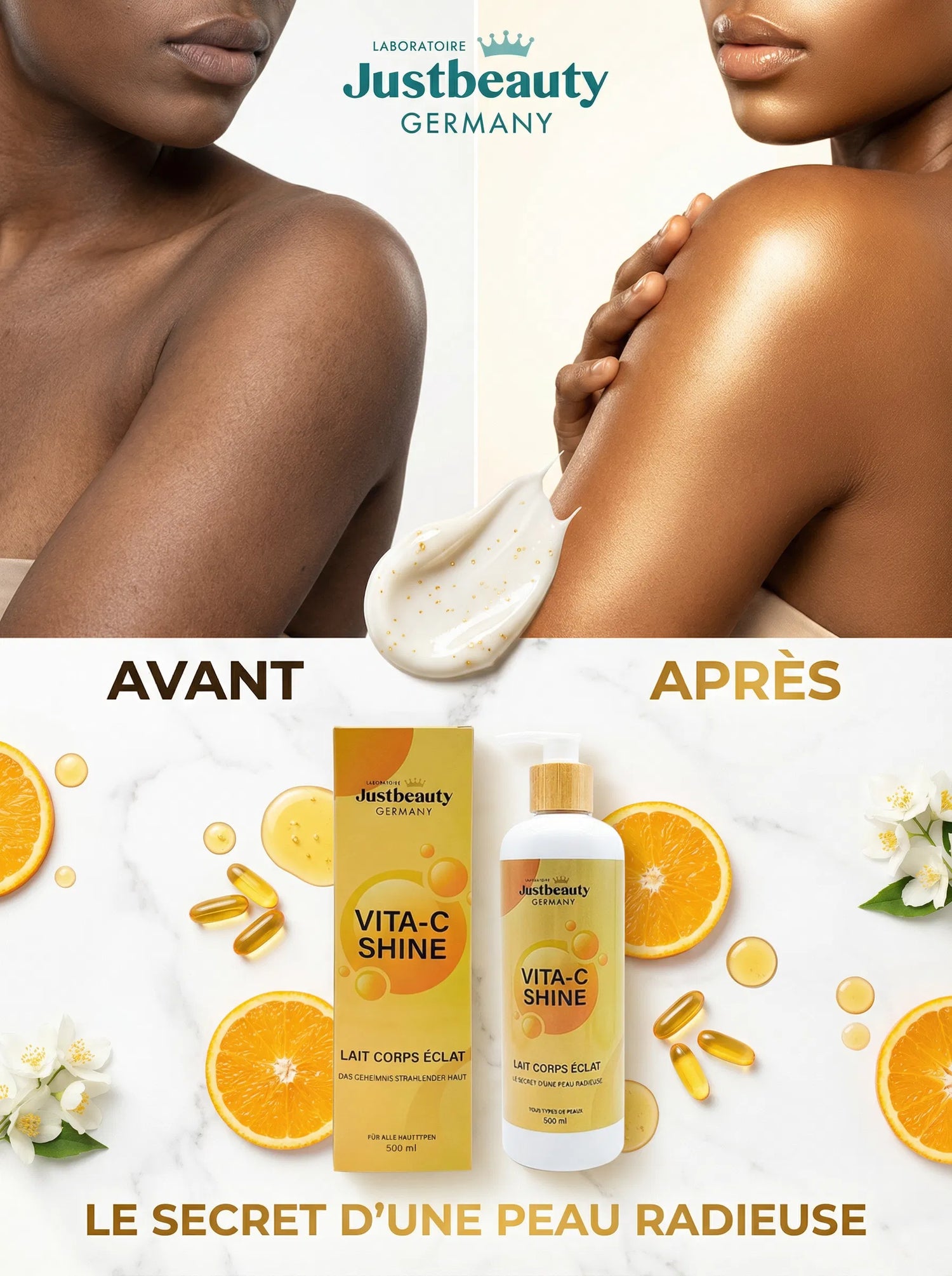 VITA-C SHINE – LAIT CORPS ÉCLAIRCISSANT 500ml