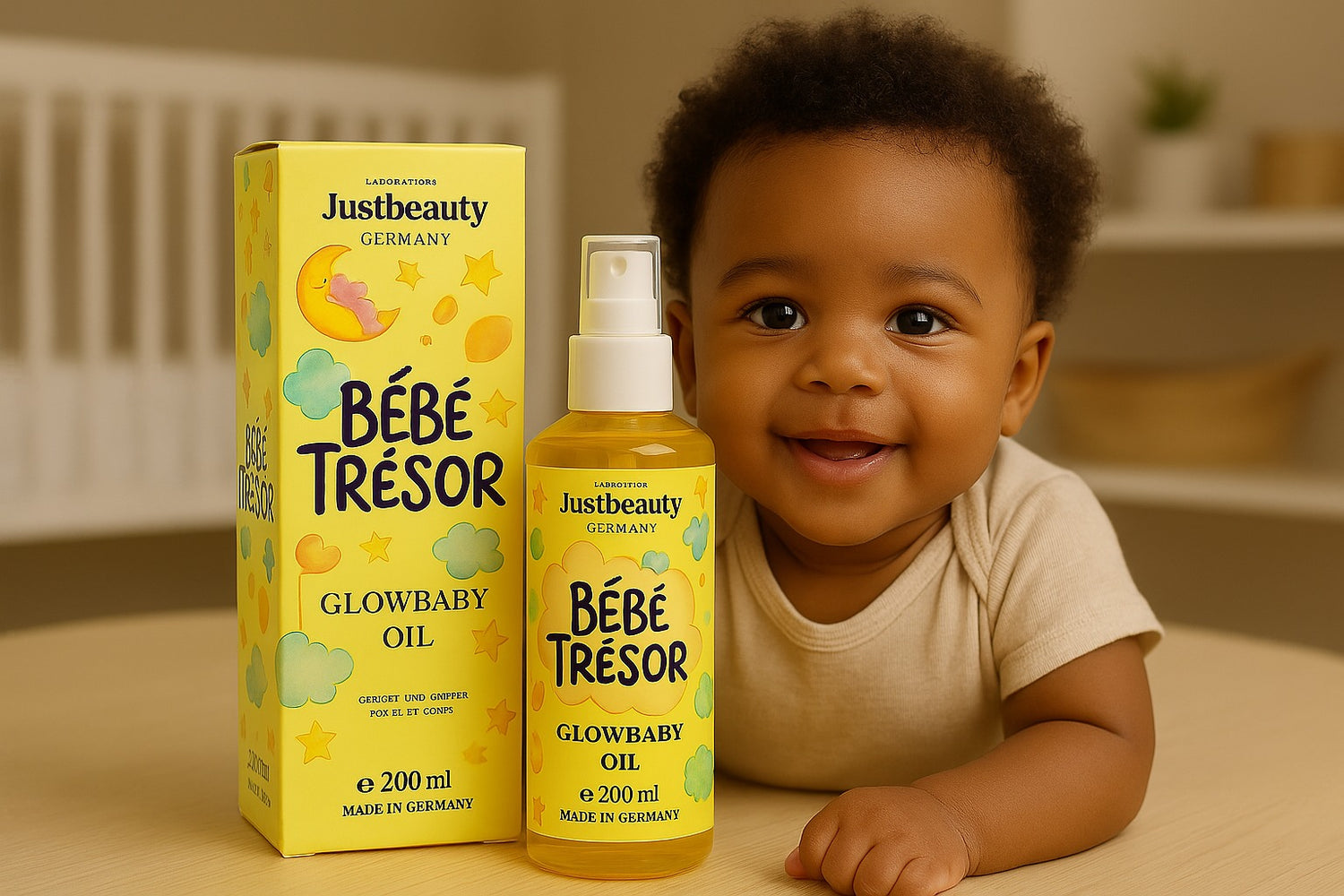 GLOWBABY OIL – L’Huile Précieuse de Massage & de Soin pour Bébé, Enfant & Ado 200ml