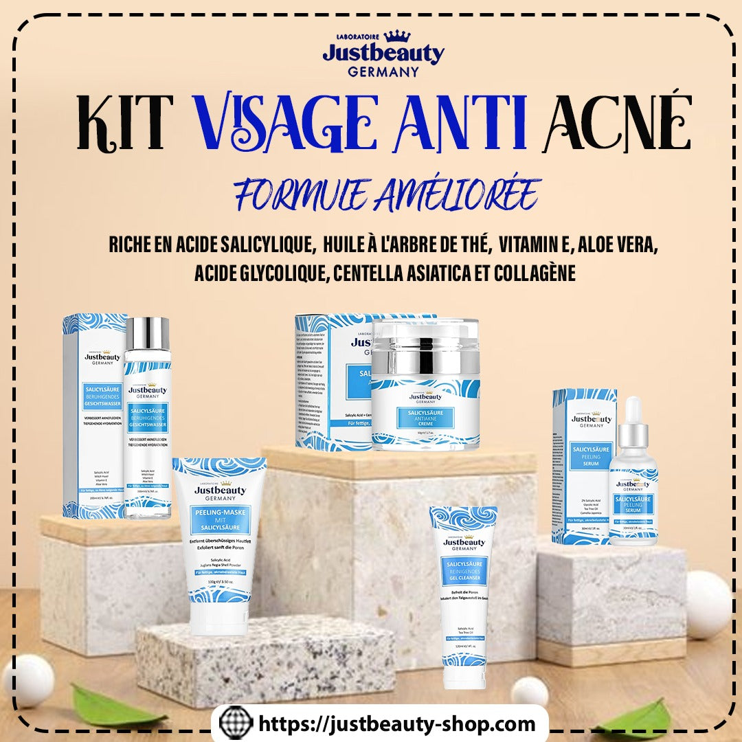 PURE SKIN SOLUTION – Kit Anti-Acné & Anti-Imperfections (5 Pcs)