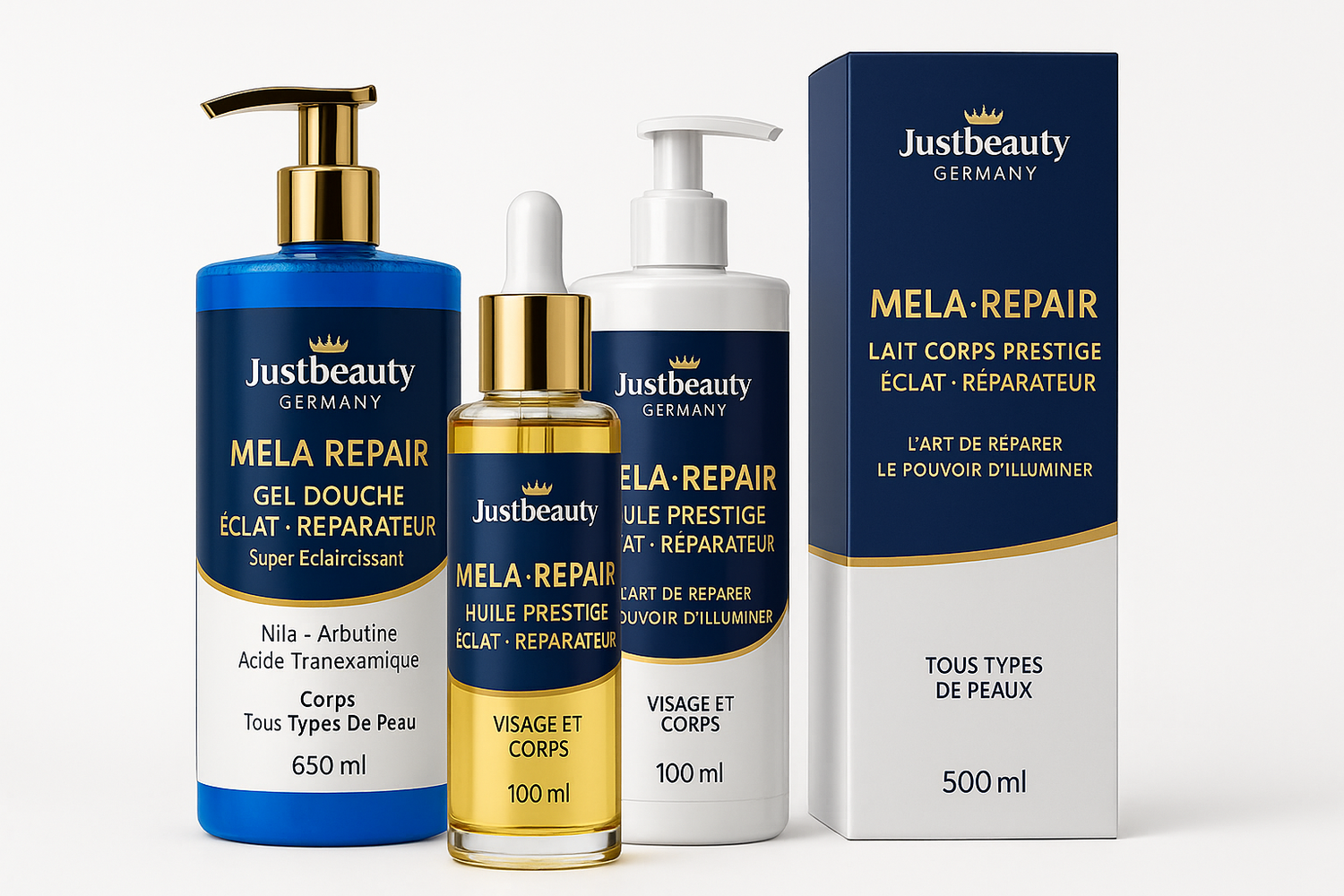 KIT PRESTIGE MELA REPAIR – ÉCLAT ULTIME & UNIFORMITÉ 3 PCS