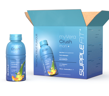 MYVERA CRUSH MAN + • BOOST VITALITÉ & PERFORMANCE MASCULINE • 6 × 285 ML