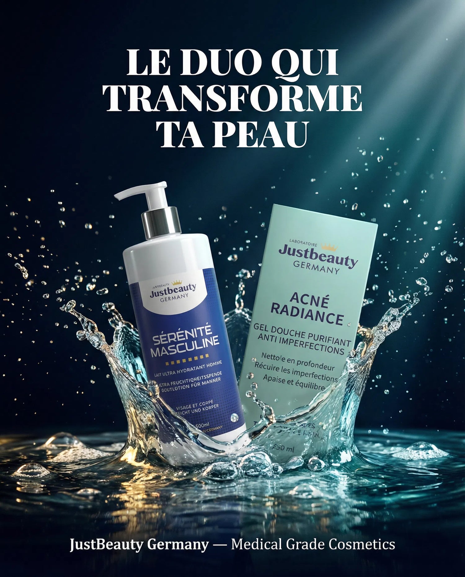 DUO PURETÈ MASCULINE – ANTI-IMPERFECTIONS & CONFORT