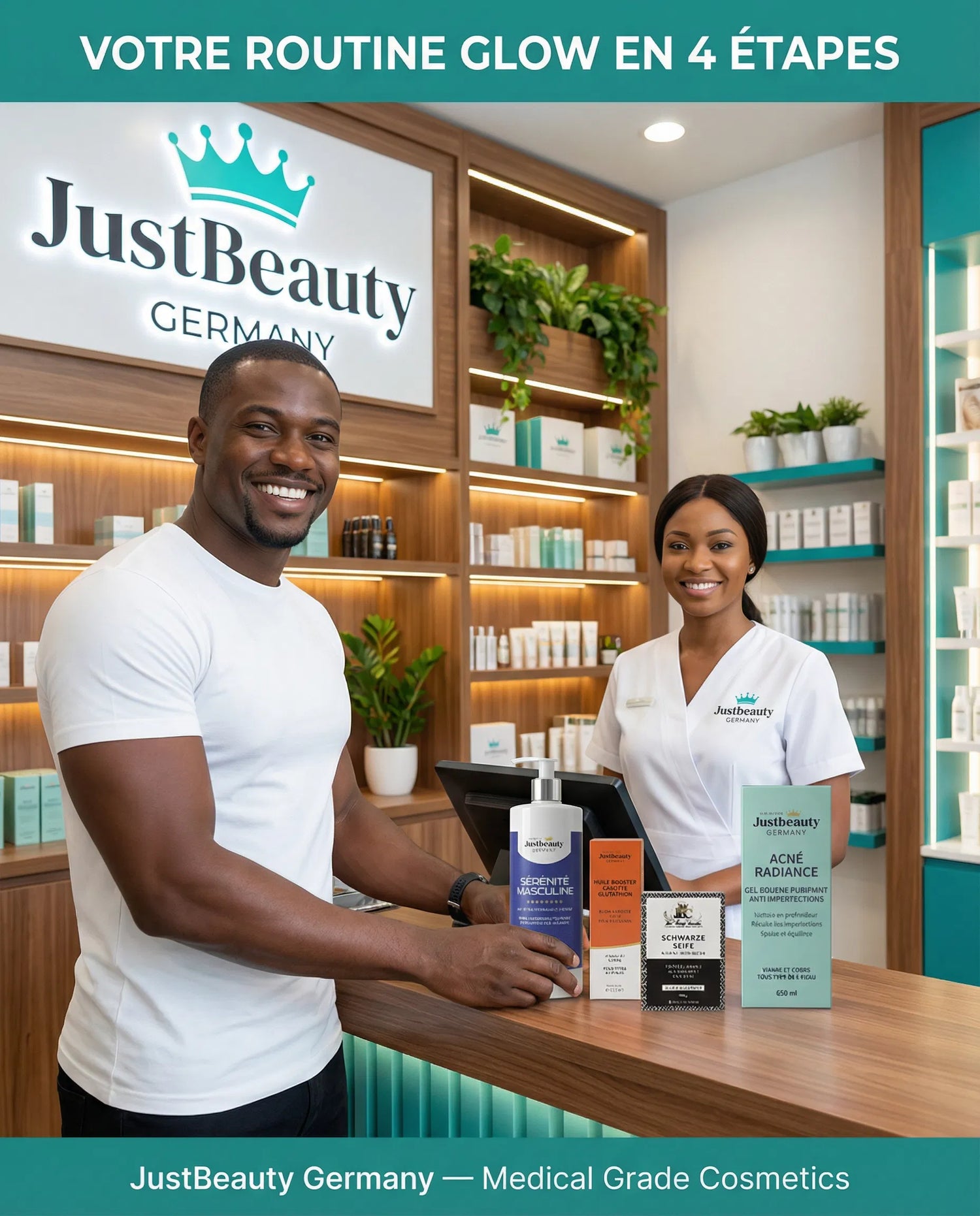 KIT EXPERT HOMME – ANTI-IMPERFECTIONS, HYDRATATION & GLOW SAIN